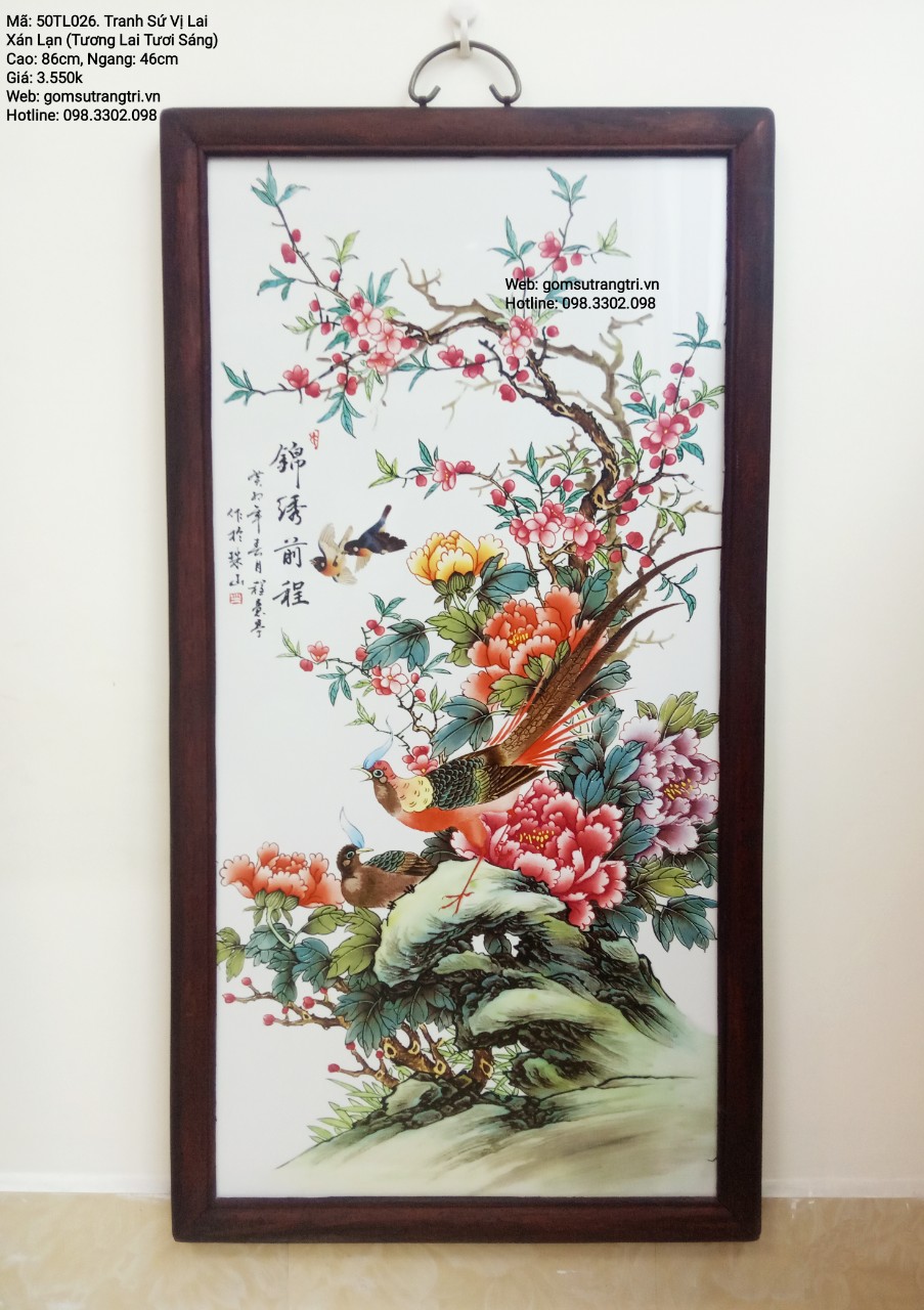 TRANH SỨ VỊ LAI XÁN LẠN ( TƯƠNG LAI TƯƠI SÁNG )
